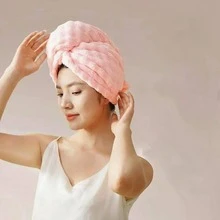Large Size Quick-Dry Women's Absorbent Hair Turban - Multicolor - View 12