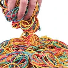 50/200 Pcs Multi-Color Rubber Bands, Assorted Colors, Strong And Durable, Heat Resistant, Suitable For School, Home Or Office, Back To School Essential - Sets - View 4