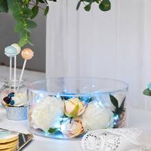 Tatakan Kue Akrilik Transparan, Cocok untuk Kue Bulat dan Bertingkat yang Dapat Diisi, Ideal untuk Pernikahan, Ulang Tahun, dan Acara Pesta Lainnya - Clear - View 4