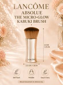 Lancôme Absolue Foundation Brush, 8*3.5cm, Ultra-Soft Dense Bristles, Perfect Foundation Coverage, Lightweight And Portable, Elegant Silver Metal Handle Design, Suitable For Daily Use - Foundation Brush - View 4