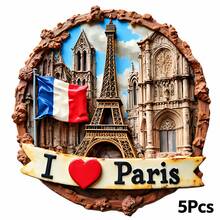 巴黎三色旗「I Love Paris」緞帶磁鐵，每一道拱門與條紋都訴說著虔誠故事，適用於家中所有金屬表面，適合作為紀念品 - C - 查看 8
