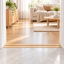 1pc Self-Adhesive Wood Grain Baseboard Trim, Waterproof Peel And Stick Floor Edge Strip, Waist Line, Suitable For Door Edge Home Renovation - C - View 10