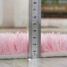 Soft Modern Large Shaggy Area Rug, Suitable For Bedroom, Living Room, Dorm, Home Decor, Plush Fluffy Polyester Fiber Pile, Foam Filled, Lightweight & Comfortable, Pink Tone, Suitable For Girls, Can Be Used As Decorative Carpet - Baby Pink - View 7