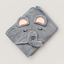 1pc Hooded Baby Bath Towel, 3D Cartoon Design Baby Bath Wrap, Thickened Material For Warmth And Wind Protection, Quick Water Absorption After Bathing, Hooded Design To Wrap Head, Suitable For Bathing, Drying, Home Rest, Indoor Short Outings, Suitable For Infants And Toddlers, Winter Protection Essential, Multiple Cute Animal Designs, Sturdy Edging For Repeated Washing, Soft And Skin-Friendly Touch, Baby Bath Wrap, Children's Multi-Purpose Home Blanket - Multicolor - View 8