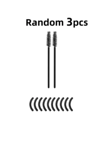 3/7/11/16/21pcs Stainless Steel Eyelash Curler Set. For Lashes & Brows,Makeup,Cheap,Room. Lash Curler, Lash Comb, Lash Rollers, Slanted Eyebrow Brush, Eyebrow Brush, Silicone Refill Pads - Black - View 14