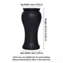 New Chinese-Style Retro Waist-Hugging Flower Pot, Black And White Floor-Standing Bonsai Pot, Garden Plant Landscape Flower Vessel - A - View 10
