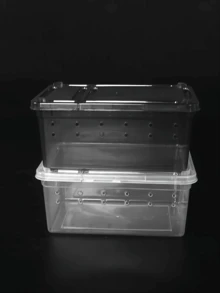 2/4pcs Pet Feeding Boxes, Suitable For Reptiles, Small Pets, Snails, Geckos, Crabs, Spiders, Scorpions, Horned Frogs, Lizards, And Insects. ﻿ - Multicolor - View 4