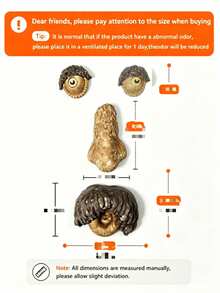 1pc Tree Face Decor, Funny Tree Trunk Face Art With Interesting Eyes, Nose And Mouth Details, Fantasy Outdoor Garden Decoration, Suitable For Tree Stumps, Yards, Patios, Porches And Halloween Party Decor - New - View 14