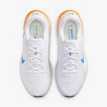 Nike Journey Run Men's White Orange Blue Colorblock Mesh Road Running Shoes ComfiRide Cushioning FN0228-111 - White - View 3