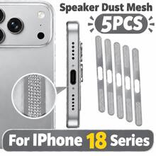 Yezodawee 5pcs Metal Dust Mesh Speaker Protector, Upgraded Adhesive Dust Cover, Metal Mesh Dust Guard Compatible With IPhone 18 Pro Max/18 Pro, No Damage To Phone Case, Phone Speaker Protection Dust Cover, Black/Red/Blue/Silver Optional - 5pcs - View 4