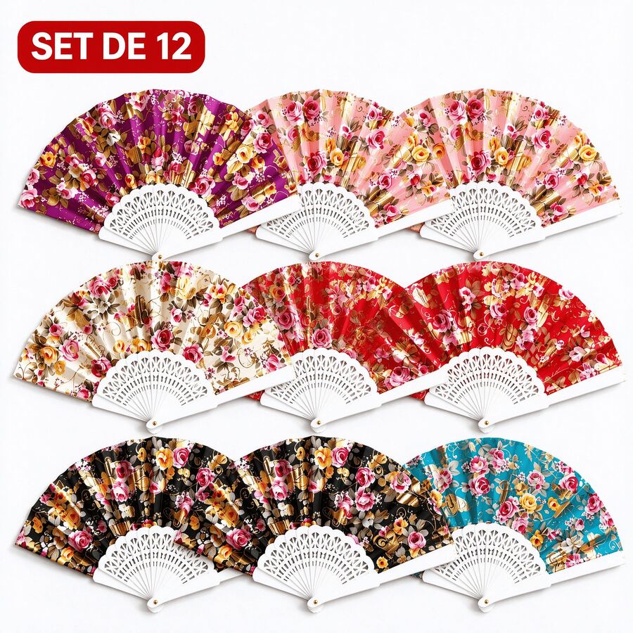 Handheld Fans (Uncharged) - 12PCS - View 1