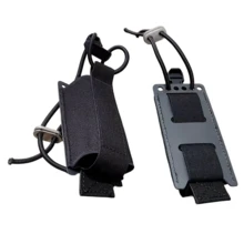 2pcs Black Open-Top Elastic Magazine Pouches With Top Elastic Band To Secure Magazines And Prevent Dropping, MOLLE Webbing Back Mount Structure For Attachment To Vest PALS Webbing, Quick Detach And Attach - Black - View 11