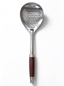 1pc Stainless Steel Strainer Filter - Heat Resistant (662°F), Leak-Proof Perforated Filter, Ergonomic Handle And Fine Mesh Filter, Suitable For Frying, Hot Pot, Cooking, Scooping, Baking - Restaurant And Home Kitchen Utensils, Smooth Surface, Durable, Kitchen Accessories, Very Convenient, Great Gift For Women And Family - Multicolor - View 14
