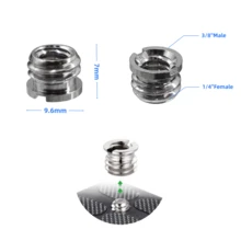 VeFly 20Pcs 1/4" To 3/8" Female Screws Convert Adapter Spigot Stud Male Screw For Flash Light Tripod Photo Studio Kit - View 3