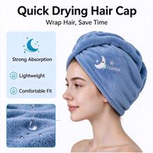 1/5pcs High-Density Woven Non-Shedding Gentle Hair Care Durable Super Absorbent Soft Skin-Friendly Quick-Drying Neutral Efficient Hair Drying Towel, Perfect Gift For Girlfriend On Valentine's Day And Thanksgiving - Multicolor - View 5
