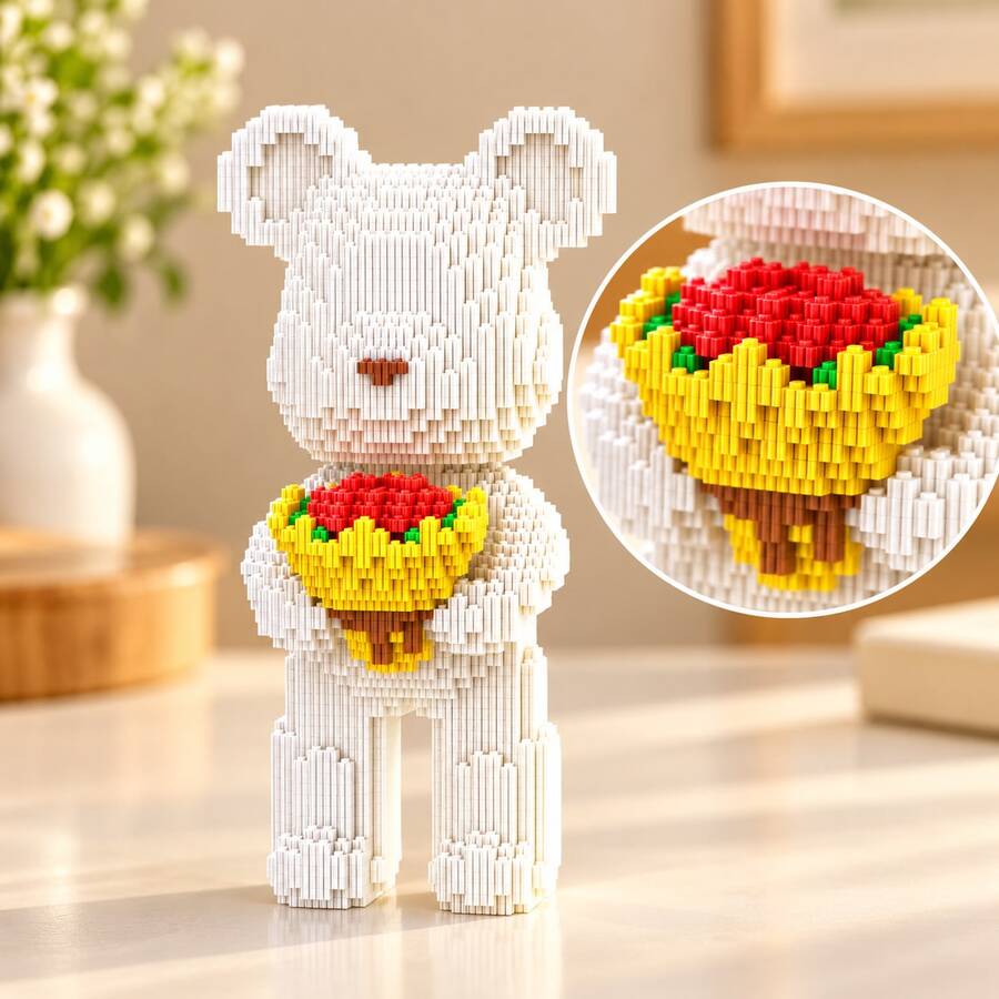 WINKTOYS, serie de modelos de animales clásicos y adorables, bloques de construcción para montar, juego de juguetes creativos para ensamblar, más de 1600 piezas, micropartículas, decoración para el hogar, regalo de cumpleaños.