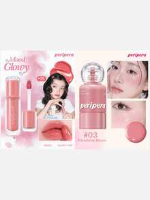 Peripera 2Pcs K-Beauty Glowing Makeup Set: Moisturizing Lip Tint & Dewy Liquid Blush For Natural Radiant Glassy Finish, Long-Lasting Hydrating Combo - #09 ROSE IN MIND + #03 Friendship Mauve - View 1