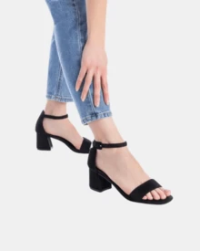 Refresh Women Wide Fit Sandals - Black - View 3