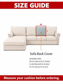 1pc Solid Color Silky Elastic Sofa Cushion Cover, Modern Minimalist Design, Suitable For All Seasons - Light Grey - View 16