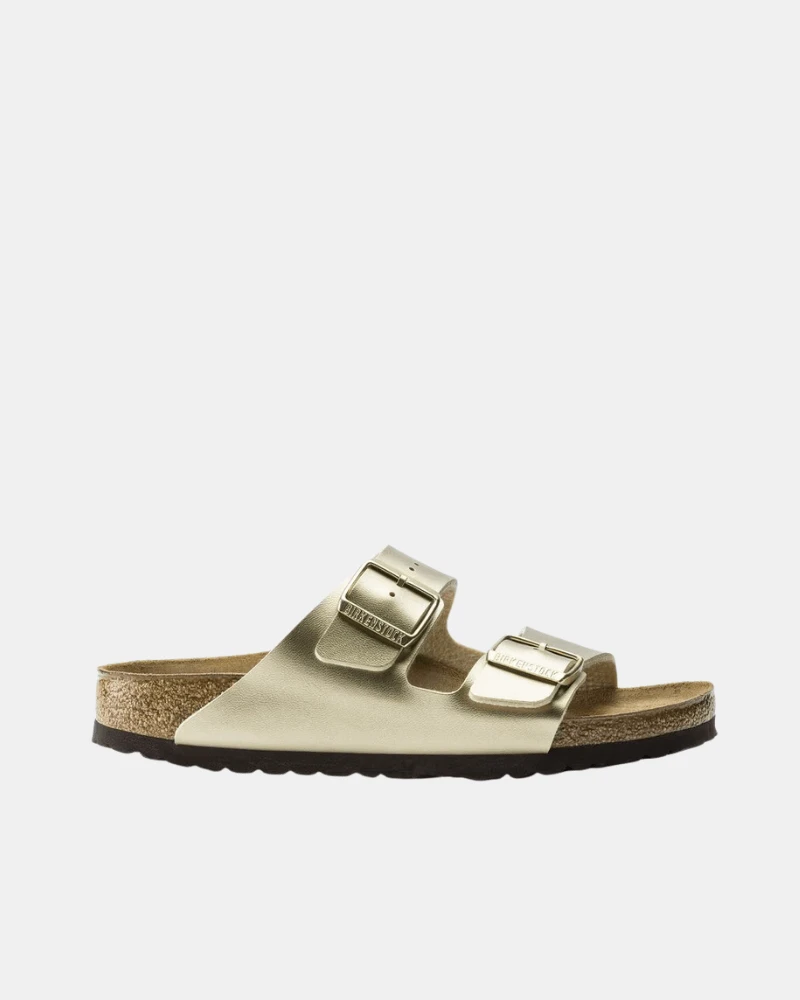 Birkenstock صنادل نسائية واسعة - الذهبي - مشاهدة 1