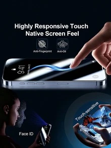 Ka Ming Optics 4 Packs Privacy Tempered Glass Screen Protector, Compatible With Apple DUO, 18, 18 Pro, 18 Pro Max, 17, 17 Pro, 17 Pro Max, And 16 Pro Max; Features Privacy Protection, Scratch Resistance, Shock Resistance, And Is Resistant To Oil Smudges And Fingerprints. - Black - View 4