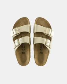 Birkenstock صنادل نسائية واسعة - الذهبي - مشاهدة 3