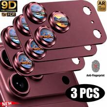 CASECOPS 3片裝全覆蓋波爾多紅相機鏡頭鋼化玻璃螢幕保護貼,適用於 iPhone 18 Pro Max/18 Pro(背面與後置相機),適合送給家人與朋友的生日禮物,鏡頭保護貼,手機配件,防震、防刮、防指紋 - 中紫紅色 - 查看 7