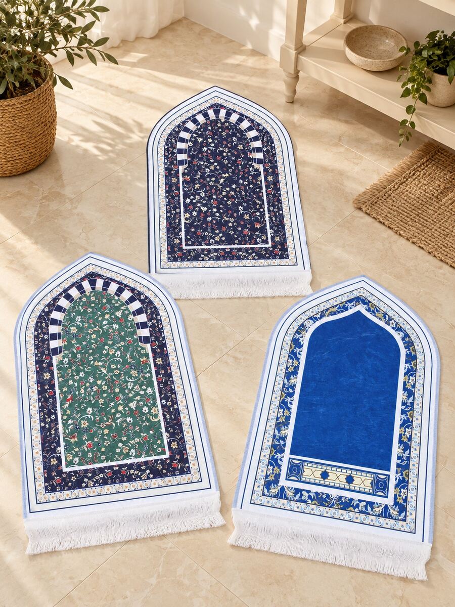 1pc Persian-Style Printed Area Rug With Tassels, Vintage Soft-Surface Non-Slip Floor Mat, Portable Small Carpet For Living Room, Bedroom, Entryway And Home Decor - Multicolor - View 1
