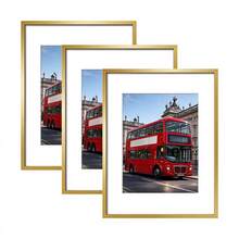 Mosearon 3pcs/2pcs/1pc Aluminum Alloy Photo Frame - Minimalist Home Style, Multiple Sizes Available, Can Be Placed On Desk Or Hung On Wall, Mold-Resistant, Lightweight And Durable - Flat Aluminum Alloy - View 2