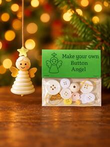 DIY Button Christmas Decoration Set, Button Christmas Tree Ornament Set, Fun Decoration Making Kit, Handmade Christmas Decoration Making Kit & Christmas Tree Hanging Ornaments - Multicolor - View 14