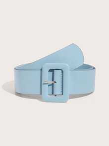Square Buckle Belt Halloween Summer, School Fall, Autumn, Halloween - Baby Blue - View 5