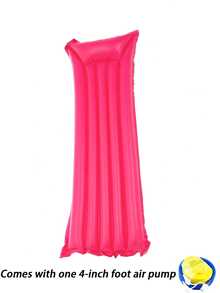 1pc Solid Color Minimalist Design Inflatable Pool Float, Summer Swimming Pool Party Floating Bed - Solid Color Floating Raft - View 16