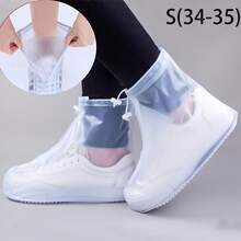 2pcs Waterproof Shoe Covers With Zipper, Thickened Waterproof Shoe Covers, Anti-Fouling, Suitable For Men And Women To Use On Rainy Days, Waterproof Layer Rain Shoe Covers, Reusable PVC Rain Boot Protective Covers, Hand Washable, Wear-Resistant Anti-Slip Neutral Style - Multicolor - View 13