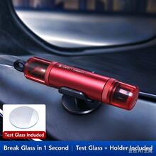 1pc Multifunctional Car Safety Hammer, 2-In-1 Window Breaker And Seatbelt Cutter, Emergency Car Escape Rescue Tool With Storage Base - A - View 9
