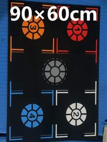 1pc Basketball Footwork Training Mat, Foldable Design, Helps Improve Agility, Speed And Coordination, Enhances Ball Handling And Shooting Skills. Suitable For Home Gym And Court Side Training, Daily Indoor And Outdoor Practice, Players Of All Levels Can Improve Footwork Skills, Indoor Shooting Training Tool, Quiet Practice Mat. - Multicolor - View 12