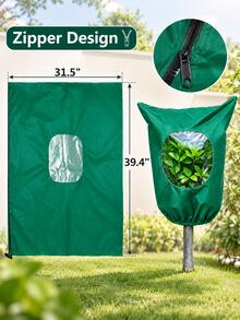 Winter Plant Cover, Reusable Drawstring/Zipper Plant Protection Bag, Warm Shrub Cover, Outdoor Garden Frost-Proof Plant Jacket, Suitable For Balcony, Yard, Rooftop Garden Small Potted Plants, Shrubs And Seedlings Winter Protection, Perfect Gift For Autumn/Winter Christmas Gardening Plant Care - Multi-color - View 11
