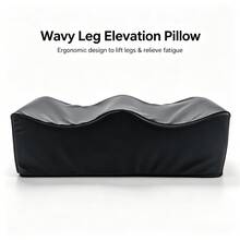 1pc Foot Rest Pillow, Multi-Purpose Slow Rebound Comfortable Sleep Rest Leg Pillow, Suitable For Bed, Sofa, Office Chair, Recliner, Home Relaxation To Elevate Legs, Non-Slip Bottom With 2 Adjustable Straps - Multicolor - View 10