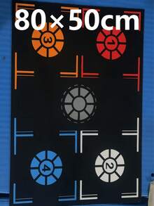 1pc Basketball Footwork Training Mat, Foldable Design, Helps Improve Agility, Speed And Coordination, Enhances Ball Handling And Shooting Skills. Suitable For Home Gym And Court Side Training, Daily Indoor And Outdoor Practice, Players Of All Levels Can Improve Footwork Skills, Indoor Shooting Training Tool, Quiet Practice Mat. - Multicolor - View 11