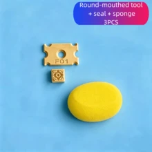 Clay Tool Set, Ceramic Trimming, Shaping And Repair Tools With Foam Sponge Set, Suitable For Handmade Crafts, High Absorbency, Clay Body Bottom Shaping, Pottery Trimming Tools, 2 Different Shaped Plastic Round Trimming Scrapers - Yellow Set - View 11