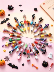 Cute Four-Color Pen, Writes Smoothly With Multiple Colors, Compact And Easy To Carry, A Fun Little Gift For Kids To Use Every Day. - Multicolor - View 3