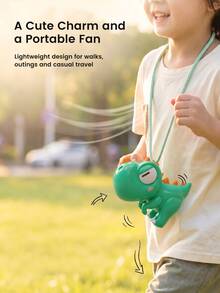 Cute Little Dinosaur Fan For Cooling Food And Soup, Portable Elephant Design With Hanging Cup, Suitable For Blowing Hot Water And Baby Food, Decorative Ornament - Cooling Fan - View 9