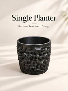 4pcs Indoor Plant Pots Set With Drainage Holes And Trays, Modern Textured Planters For Indoor Greenery, Succulents, Herbs, Cacti And Small Plants, Suitable For Windowsill, Desktop, Shelf, Living Room And Office Home Decor - Multi-color - View 11