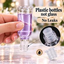 36pcs Reusable Plastic Wine Bottles, Christmas Theme Style, Empty Beverage Bottles, Leak-Proof, Portable, Multi-Purpose Storage, Suitable For Storing Drinks And Beverages, Perfect For Christmas Parties, Gift Wrapping And Events - White - View 10