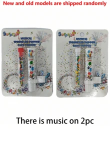 1/2pcs Birthday Surprise Musical Candles, With/Without Music Birthday Cake Decorations, Cake Atmosphere Decor, Bakery Customer Cake Decoration Candles - A Multicolor - View 9