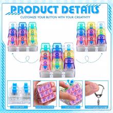 1pc Stress Relief Keyboard Toy, Keyboard Stress Relief Keychain: 9-In-1 Keyboard Stress Relief Buttons, Finger Clicker, Stress Relief And Mood Booster Gift, Helps Relieve Stress And Anxiety, Small Birthday Party Gift, Relaxation And Focus Aid - Clear - View 3