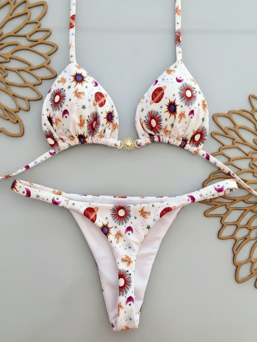 بكيني سباحة جذاب 2025، ملابس سباحة فاخرة لنساء منتجعات الشواطئ