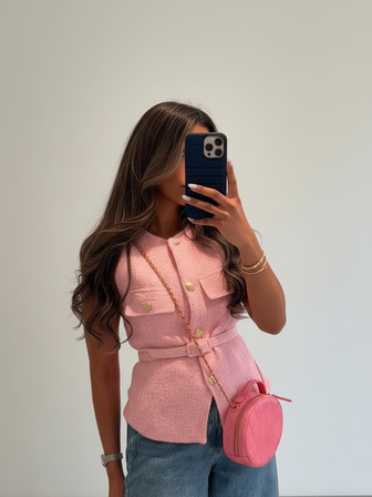 Women's Elegant Sleeveless Single-Breasted Casual Fashion Pocket Decorated Vest