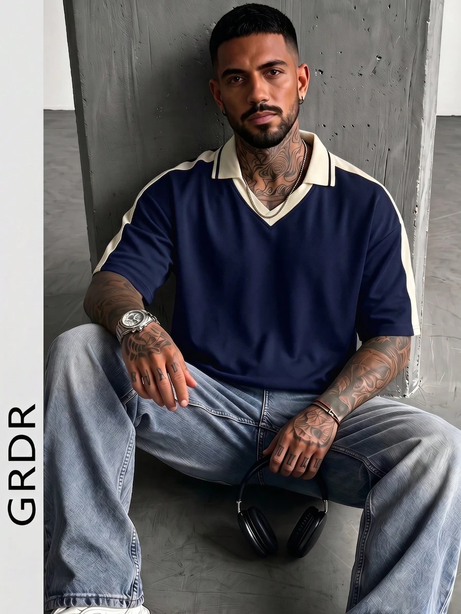 GRDR 男士時尚寬鬆短袖T恤 | 精緻設計 | 夏季必備 | 易於搭配 | 展現你的風格