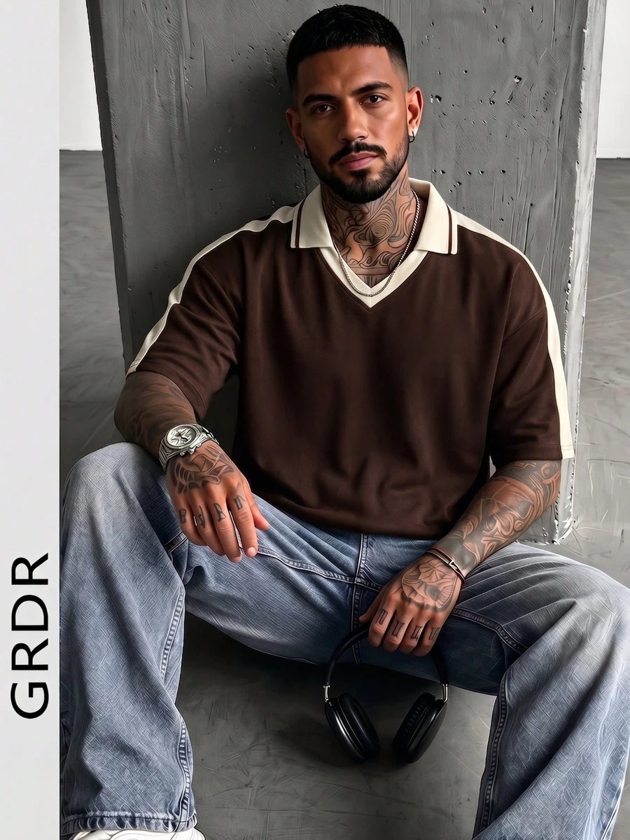 GRDR 男士時尚寬鬆短袖T恤 | 精緻設計 | 夏季必備 | 易於搭配 | 展現你的風格