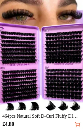 464pcs Natural Soft D-Curl Fluffy...